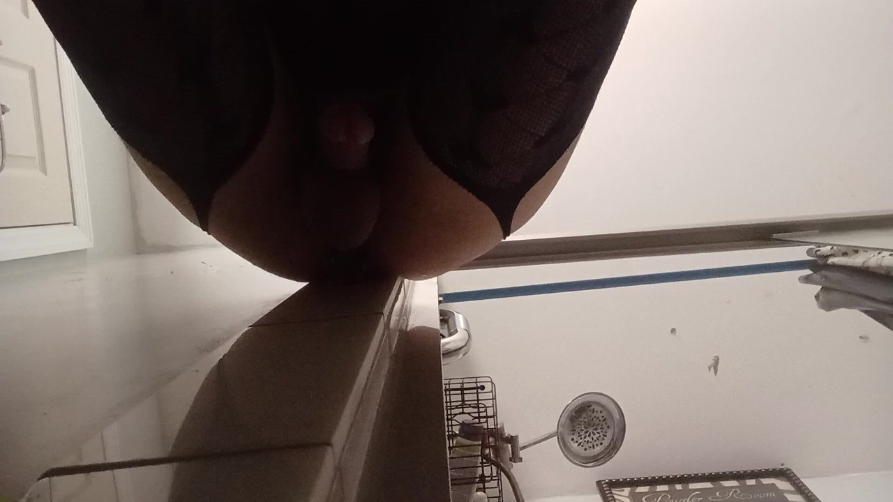 Sissy with his dildo