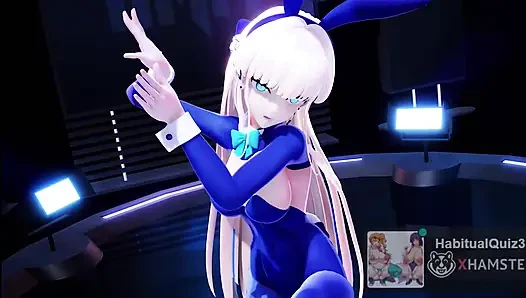 MMD R18 Asuma Toki Mollyflowers хочет жестко трахаться, 3D хентай фап-игра, секс, анальный глотание спермы, большие сиськи в порновидео