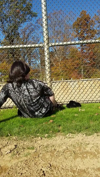 Emotional moment from "Keri masturbates in public"