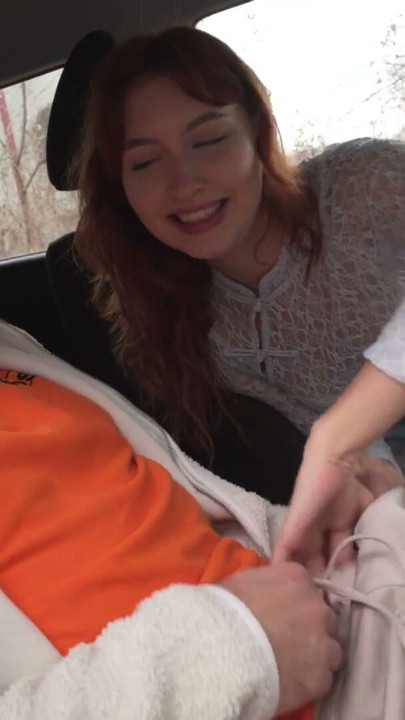 Ukrainian Redhead Noi Feja Cheated, Then Bounced Until He Came in Her Mouth - Fake Driving School | Clip 1