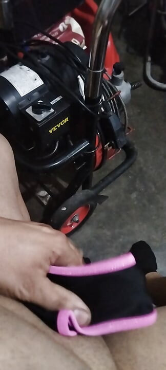 Comforting my virgin penis with my ex-girlfriend's panties