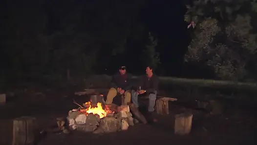 They lit a bonefire at the wilderness and fuck all night