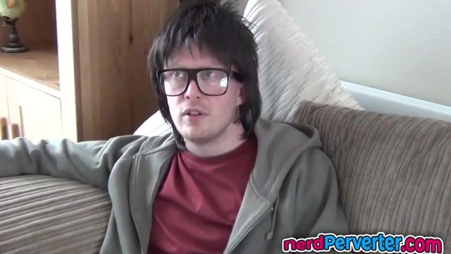 Nerdy Bimbo Sucking Nerds Cock