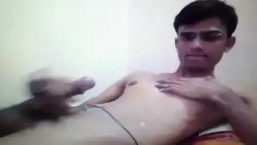 Tamil boy wank and jerk cock and cum