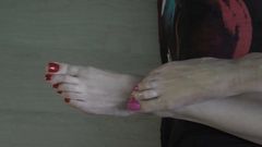 Feet and cum