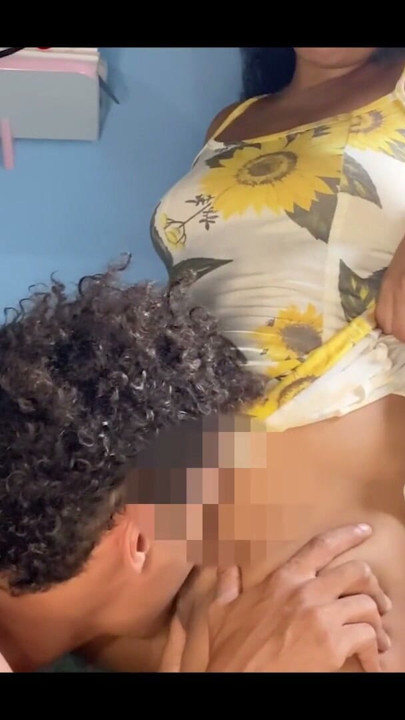 step-mother came alone to my room wearing a dress without panties and look what happened | Clip 1