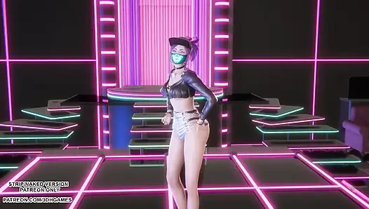 MMD HWASA - NA - Akali Sexy Kpop Dance League of Legends Hentai Uncensored 4K 60FPS