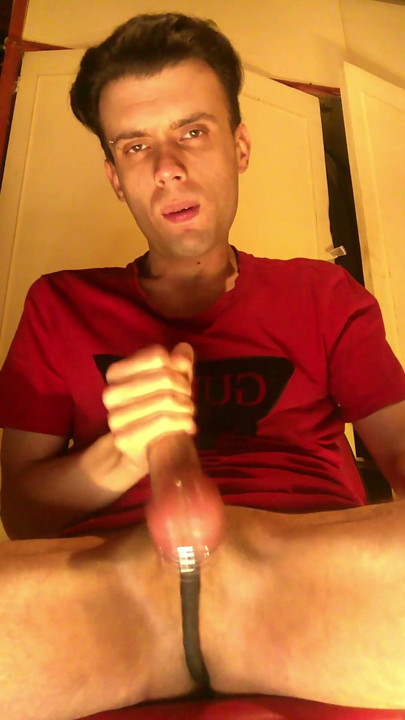 Selfsucking my big dick while using an anal vibrator! | Clip 1