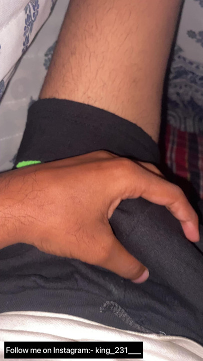 Indian boy while sleeping started doing something which makes him feel good