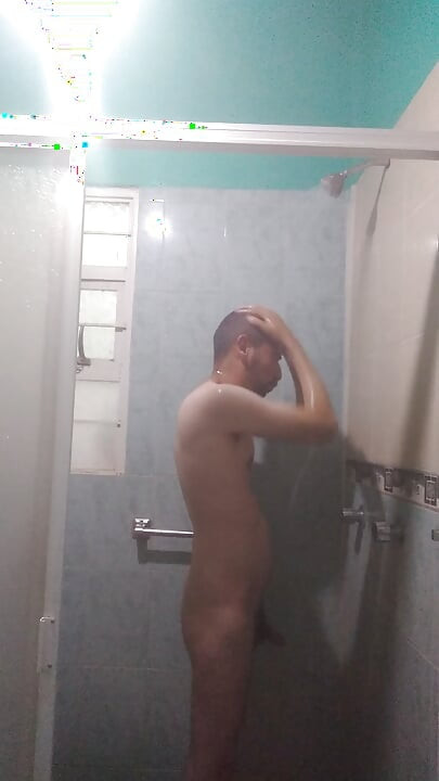 Masturbating before I take a bath