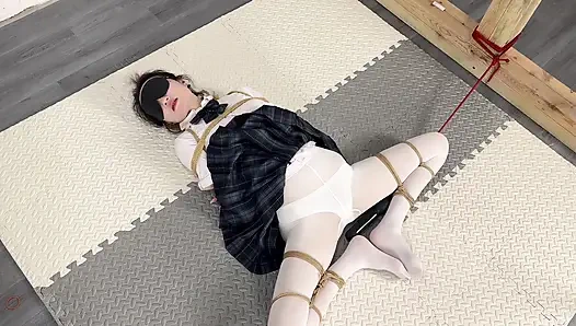 Jk weiße seide &höhepunkt mit elektrischem schock