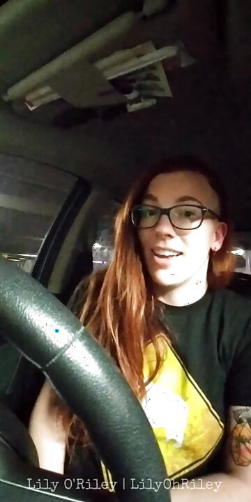 Risky Parking Garage Clit Rubbing Car Masturbation