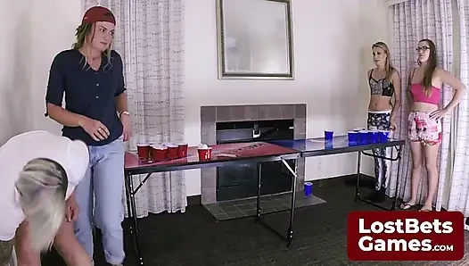 A Strip Beer Pong with Tyler, Tobi, Dylan, and Sassy