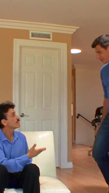 Emotional moment from "Husband watches as hot blonde whore wife gets fucked"