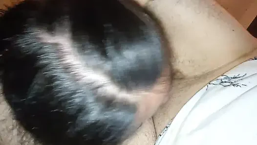 I joke with stepdad and give me a blowjob all day