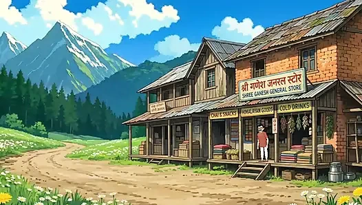 Cartoon video of Swati and shopkeeper Ramu's funny sex. Big cock fucking.