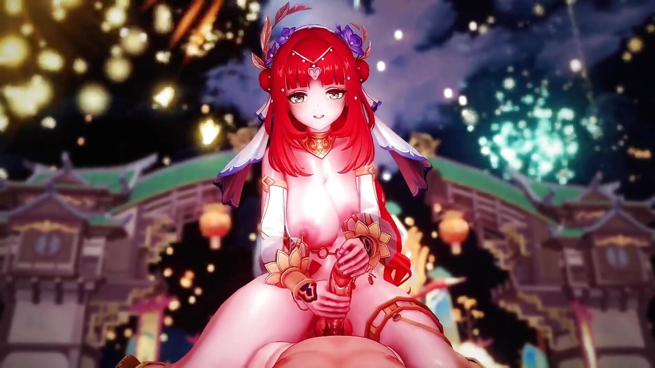 Impact Genshin - Cel mai bun sex în grup Cu ritul Lantern - Fete Genshin cremate - Animații Hentai 3D