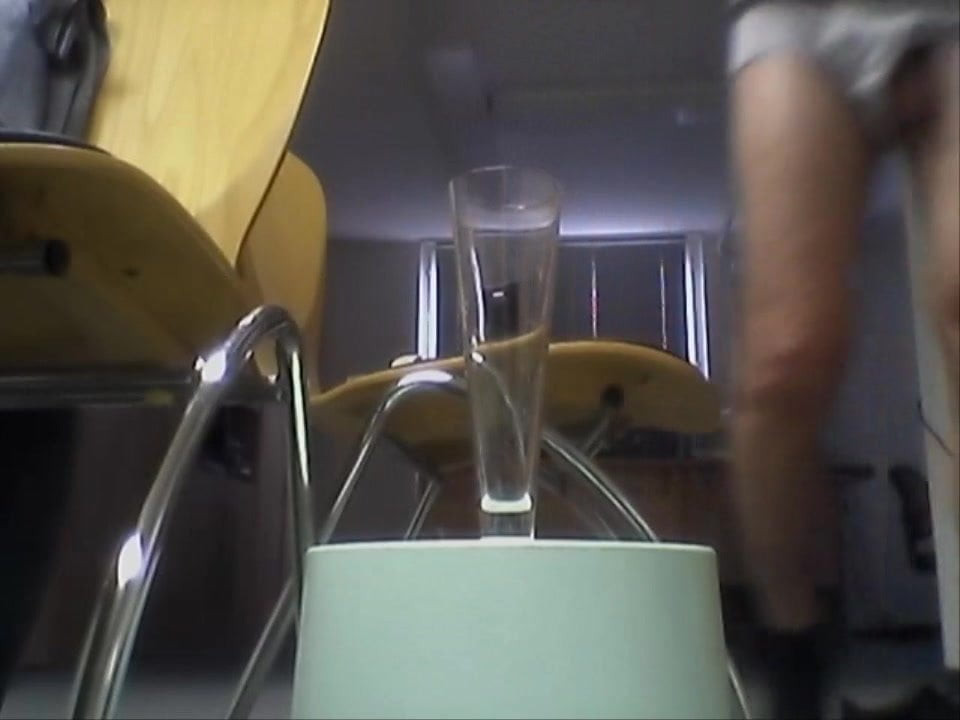 cumshot in the glas