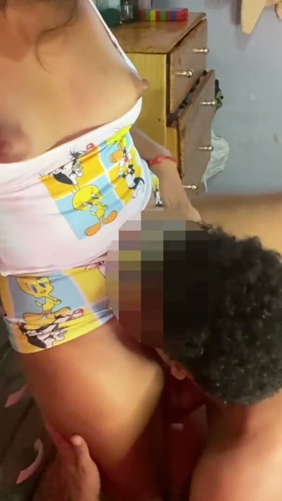 Teased my step-brother after our parents left and he couldn't resist | Clip 1