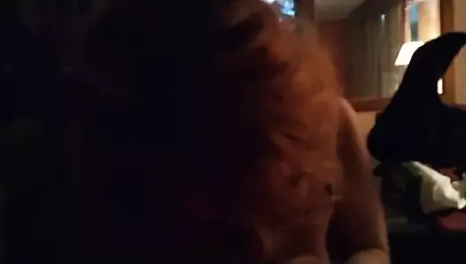 White Milf deepthroat young bbc and loves it