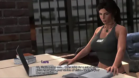 Croft adventure #1 - lara nggak bisa berhenti mikirin seks lesbian