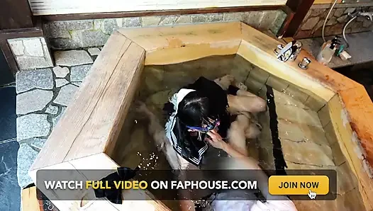 Dripping Uniform, Restrained in a Bathtub, off-campus Lesson