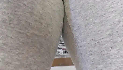 Desperately peed through my pants