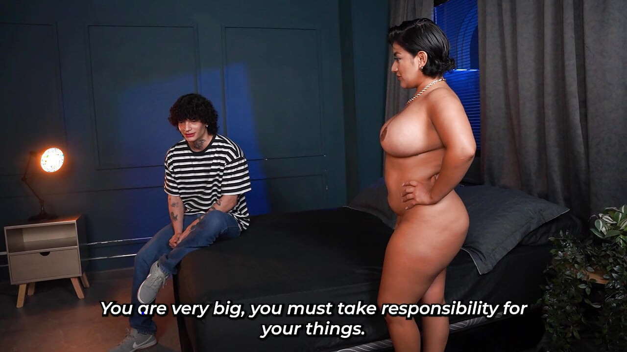 Busty stepmom knows how to teach her stepson to be a better student
