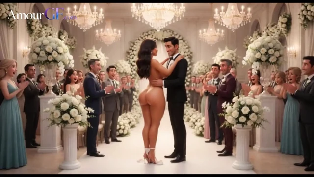 3D Bride Gets Naked on All Fours at Wedding Reception