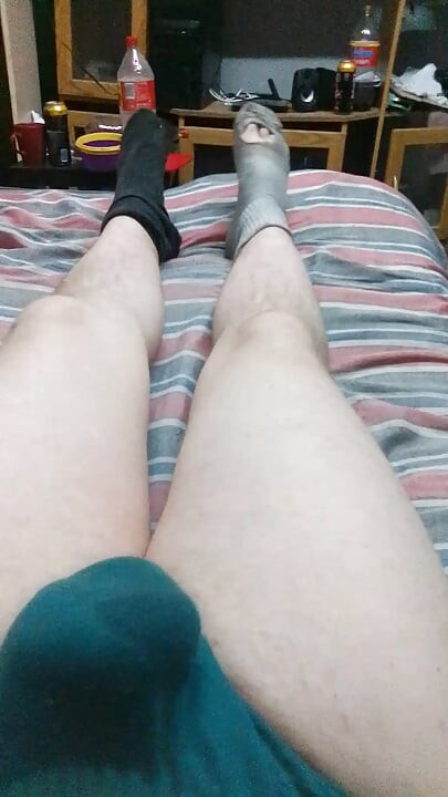 Man shows dirty socks , talks dirty Daddy talks , tease with his cock Sexy deep voice & teasing
