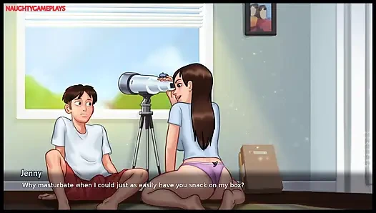 Summertime Saga Part 26 By DarkCookie - Busty Stepsis Gets Her Pussy Lick By Lucky Stepbro