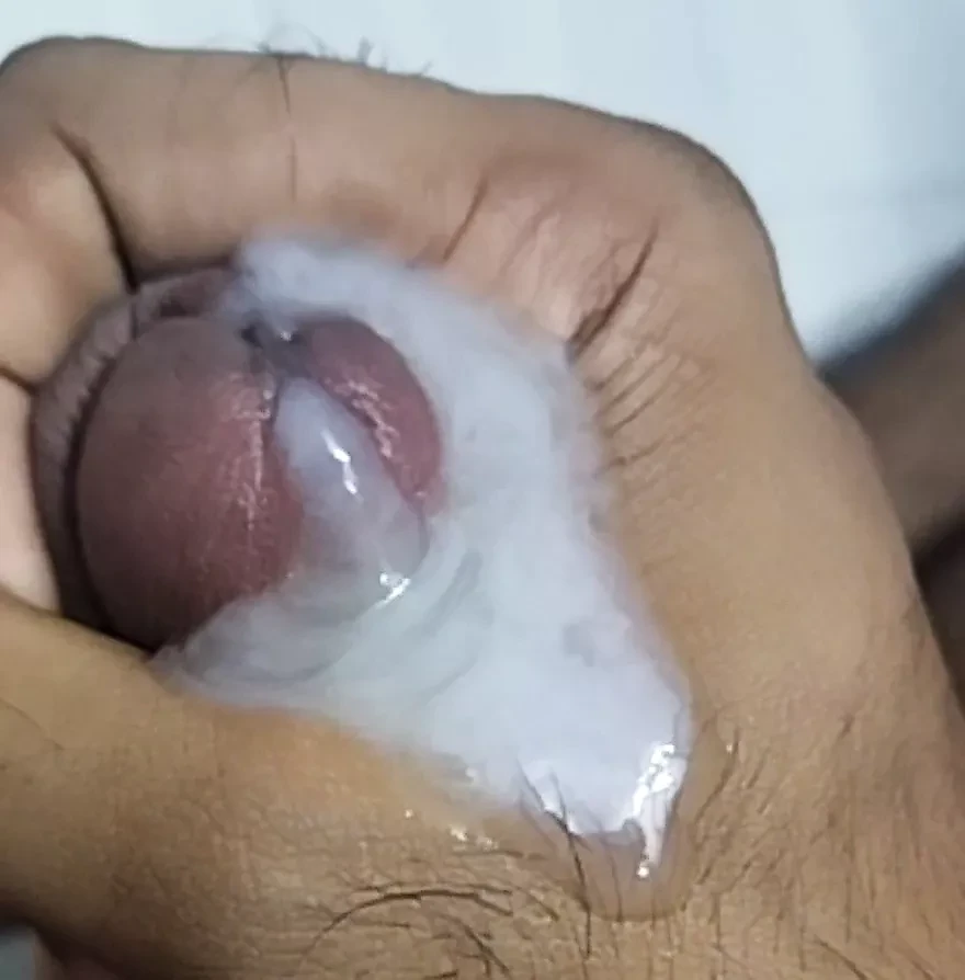 Handjob with cumshot in the bathroom during shower