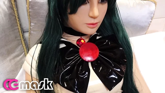 Sailormoon latex doll bondage cosplay