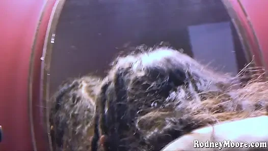 Huge clit Kitty Bush gets fucked eats ass