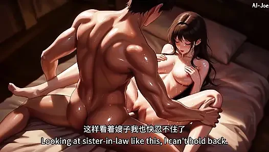 Di depan prese kakakku, adikku benar-benar melakukan hal seperti itu padaku.ini terlalu menggairahkan. Episode 2 Ai-generated