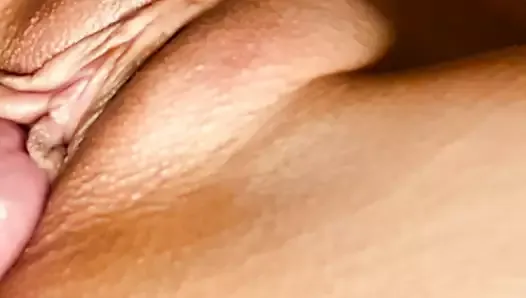 Slow-mo female masturbation. Close up wet pussy