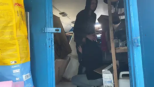 A warehouse worker fucked the manager hard right there on the boxes and put her in her place