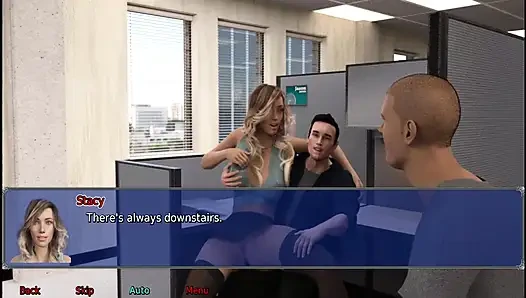 Офисная жена No20 - Незнакомец кончает на всю задницу Стейси.