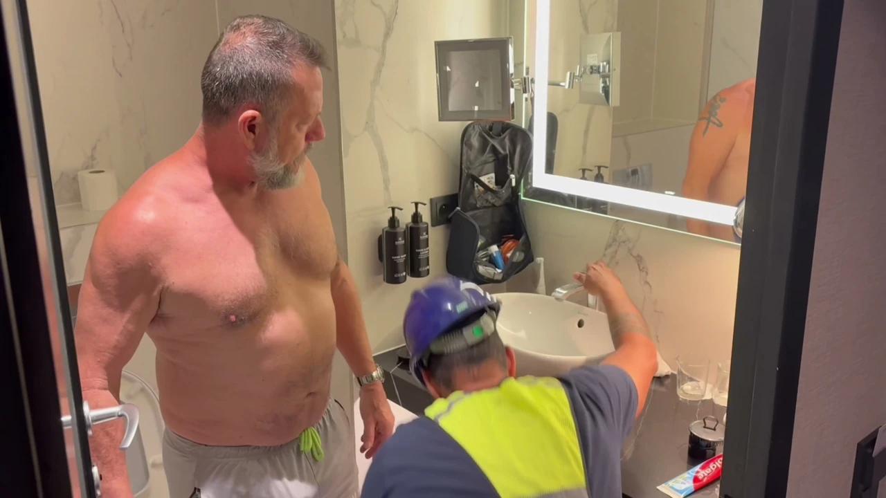 Plumber Ends up Fixing the Pipes of Two Daddies,massivedaddyxxx