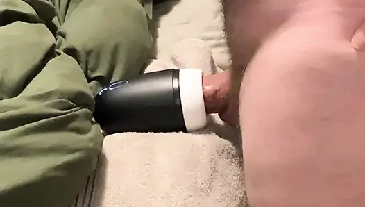 Cum as lube mouth blowjob toy handsfree