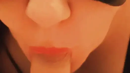 BBW Milf xMaskedMomWifex Blowjob Up To