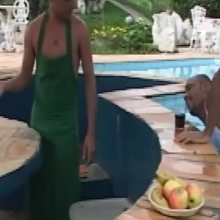 Black Daddy Rides White Stud by the Pool - Wet, Wild, and Totally Uninhibited
