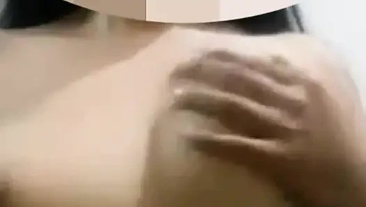 Wow the next door's wife sent a video showing off her big plump milk,