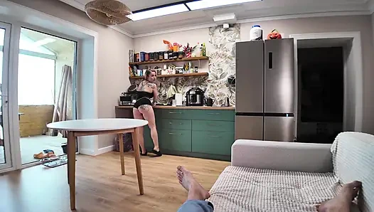 Mencuci lemari es berakhir dengan