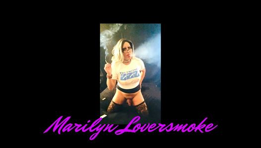 Marilyn Leather Heels Big Cock Smoking Fetish Tease