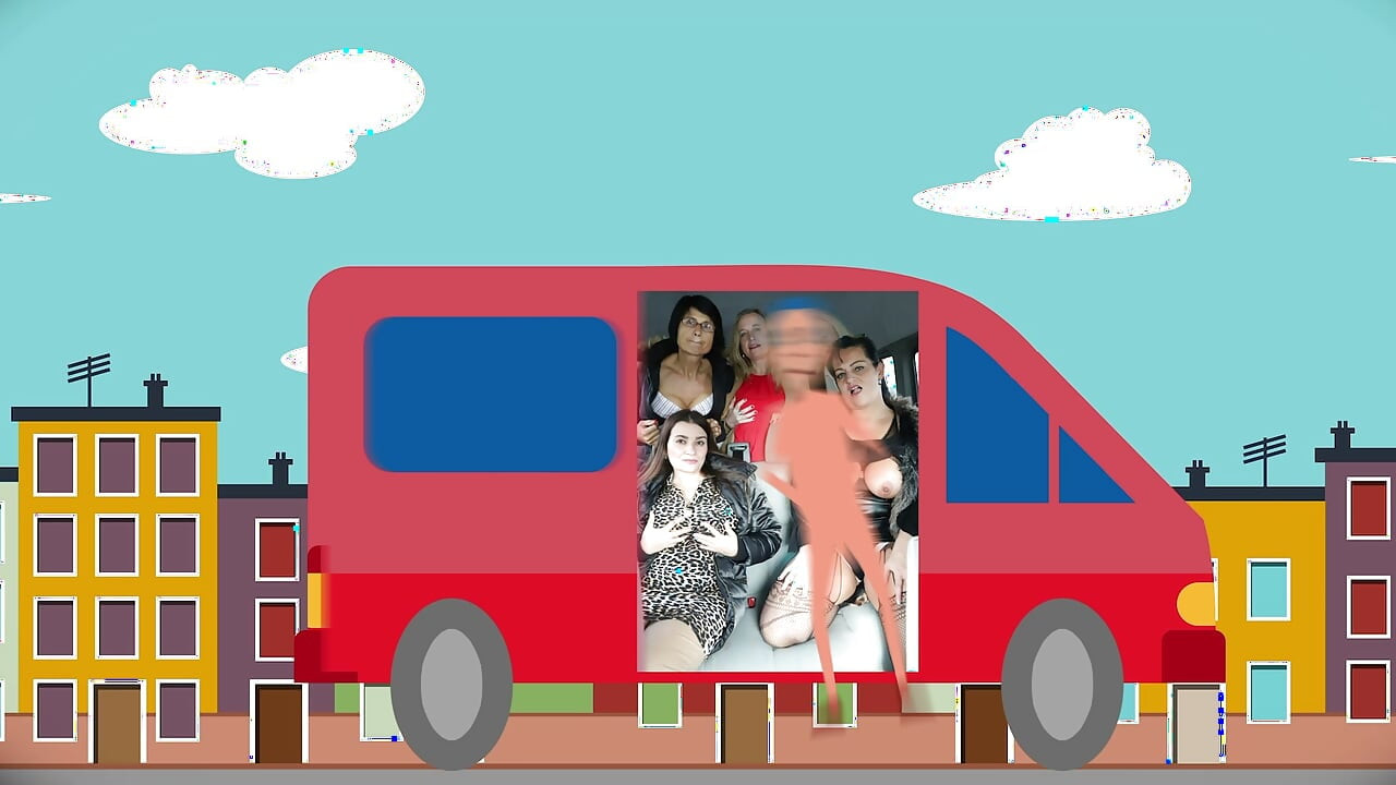 5 Mature Ladies nemen me mee voor een ritje in de MatureVan