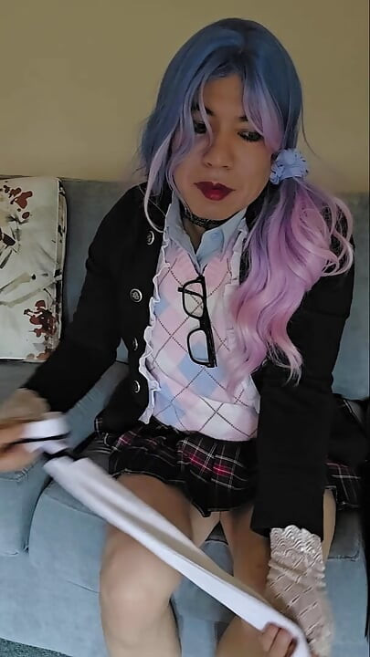 아마추어 Sissy 앵클 부츠 양말과 발