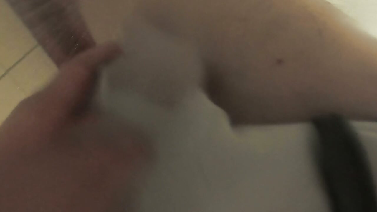 Shower wearing white panties and socks