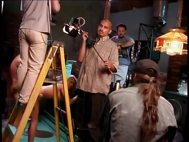 Go behind the scenes and see how a porn movie is made