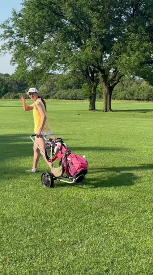 When you trust your friend to hit the ball straight
